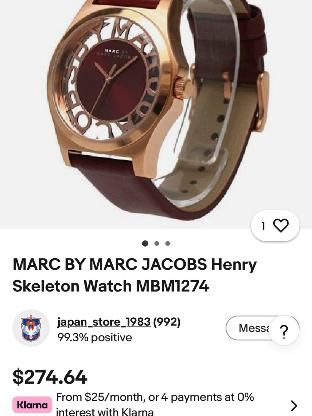 Marc Jacobs Skeleton Watch - Picture 10 of 10